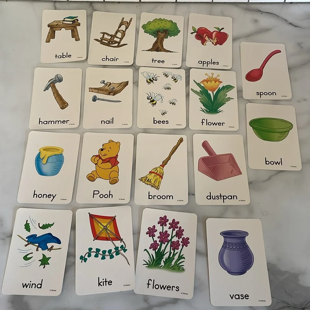 2008 Disney I Can Learn With Pooh Learning Cards - Pooh's Go-Together Game